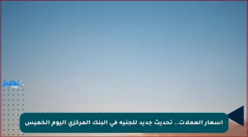 أسعار العملات.. تحديث جديد للجنيه في البنك المركزي اليوم الخميس